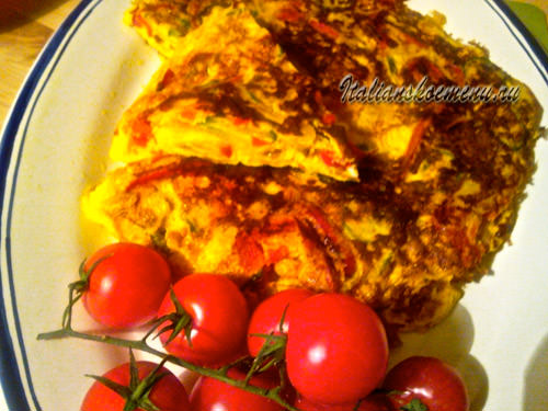рецепт яичницы с овощами